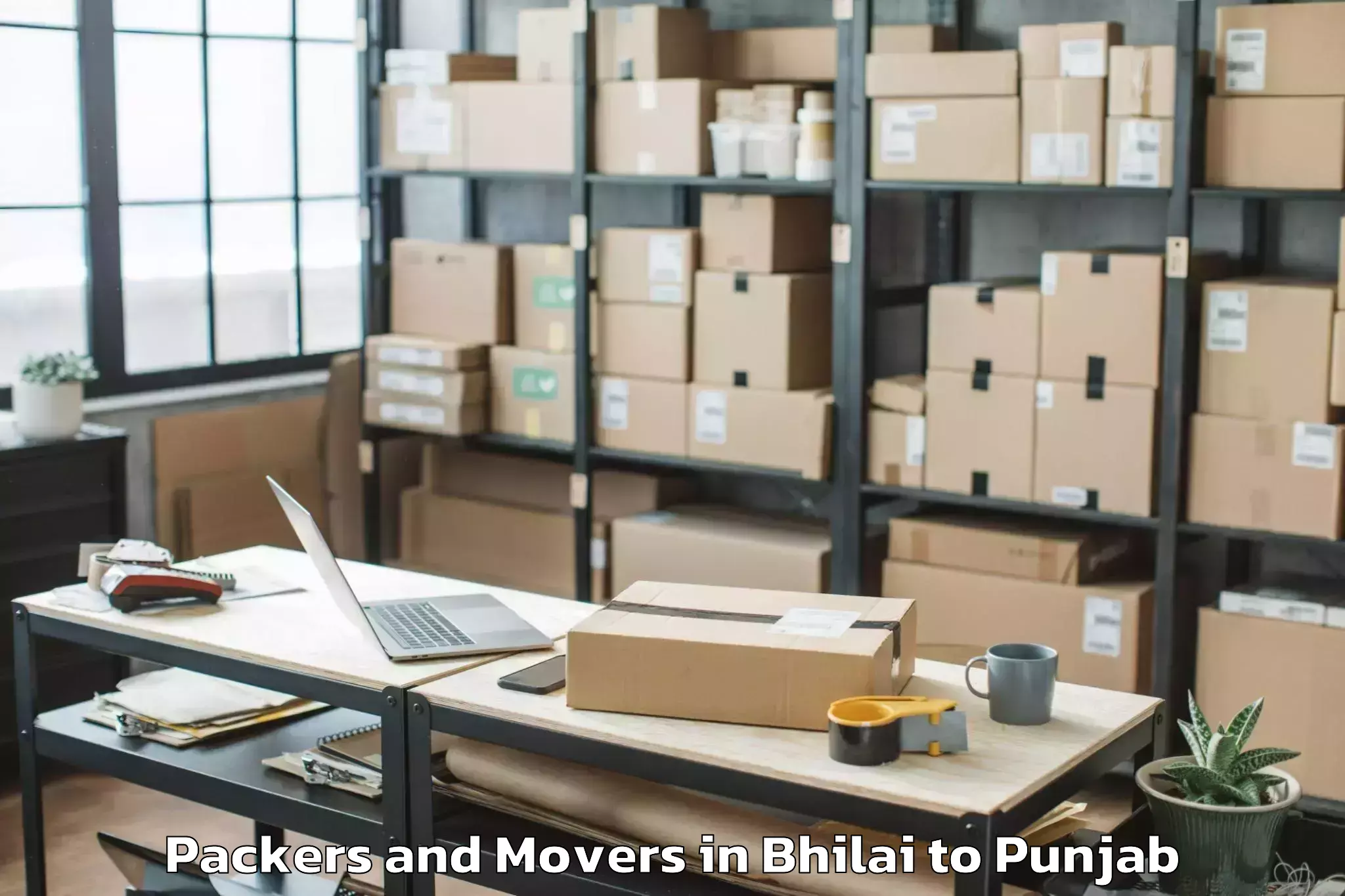 Easy Bhilai to Ludhiana East Packers And Movers Booking